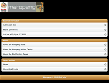 Tablet Screenshot of maropeng.co.za